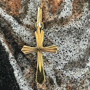 14K Gold Cross Pendant